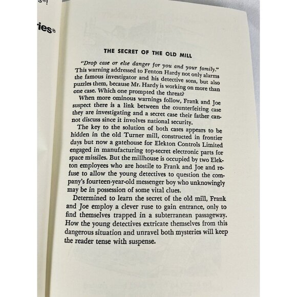 Hardy Boys Book #3 The Secret of the Old Mill Printing Vintage Hardcover Book - Picture 5 of 12